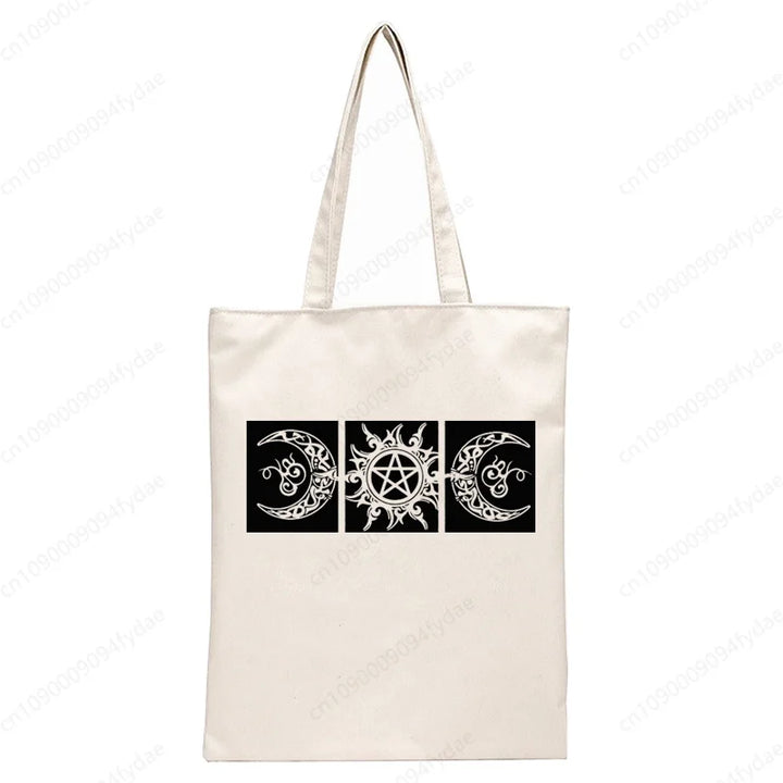 Triple Moon Pentacle Tote Bag