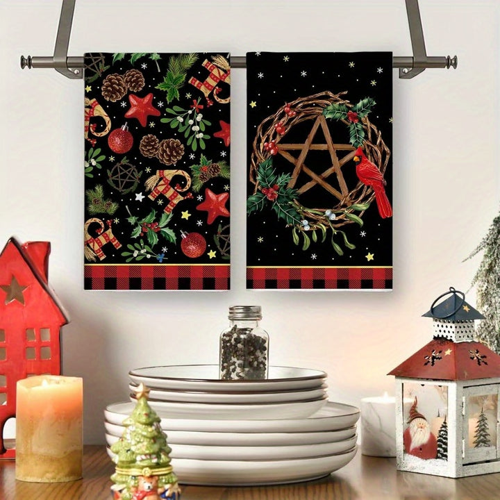 Witch Christmas Kitchen Towels