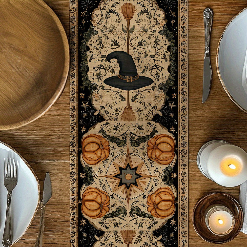 Witch Hat Halloween Table Runner