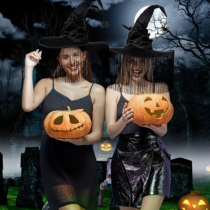 Witches Black Tassel Hat