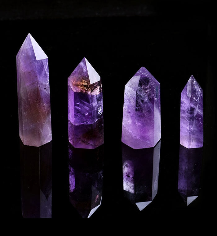 Amethyst Crystal Tower Obelisk Wand
