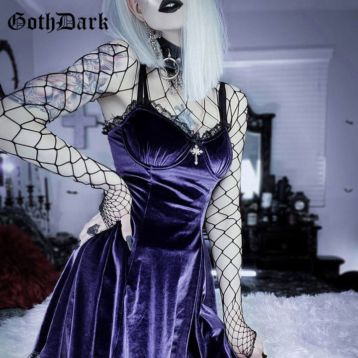 Purple Velvet Dress Velvet Dress