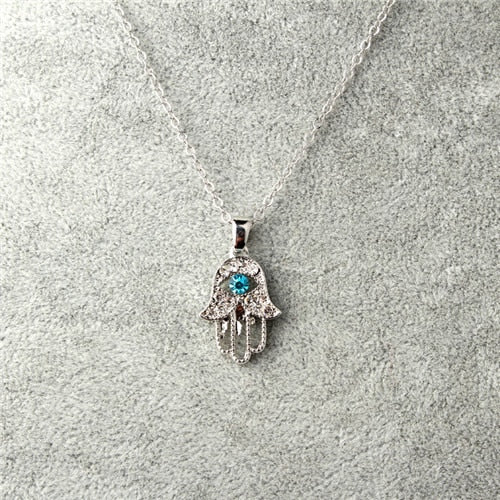 Hamsa Evil Eye Necklace