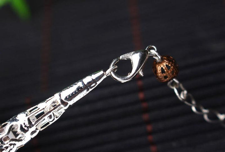 Vintage Clear Quartz Silver Pendulum
