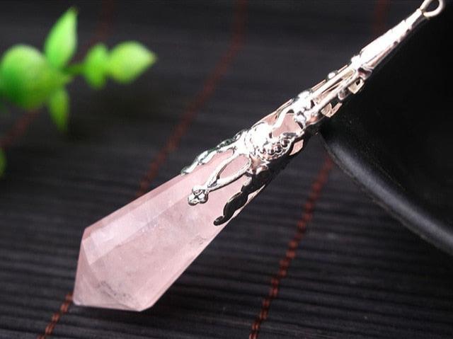 Vintage Rose Quartz Pendulum