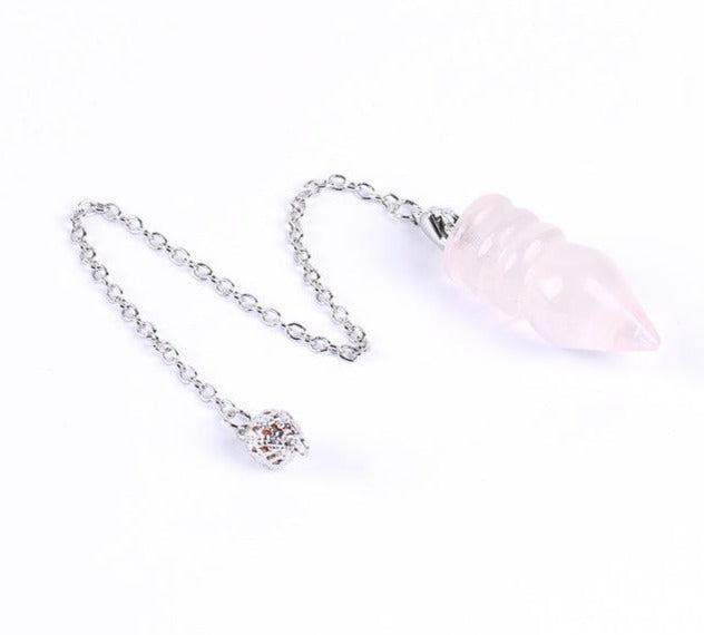 Rose Quartz Crystal Pendulums