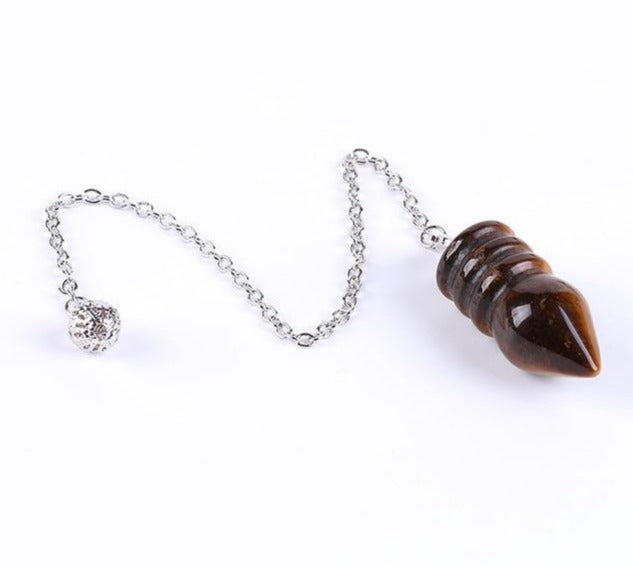 Tigers Eye Crystal Pendulums