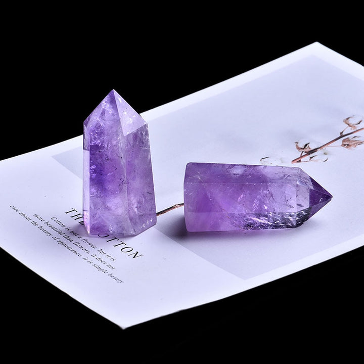 Amethyst Crystal Tower Obelisk Wand