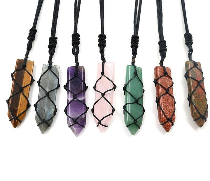 Stone Hemp Necklaces