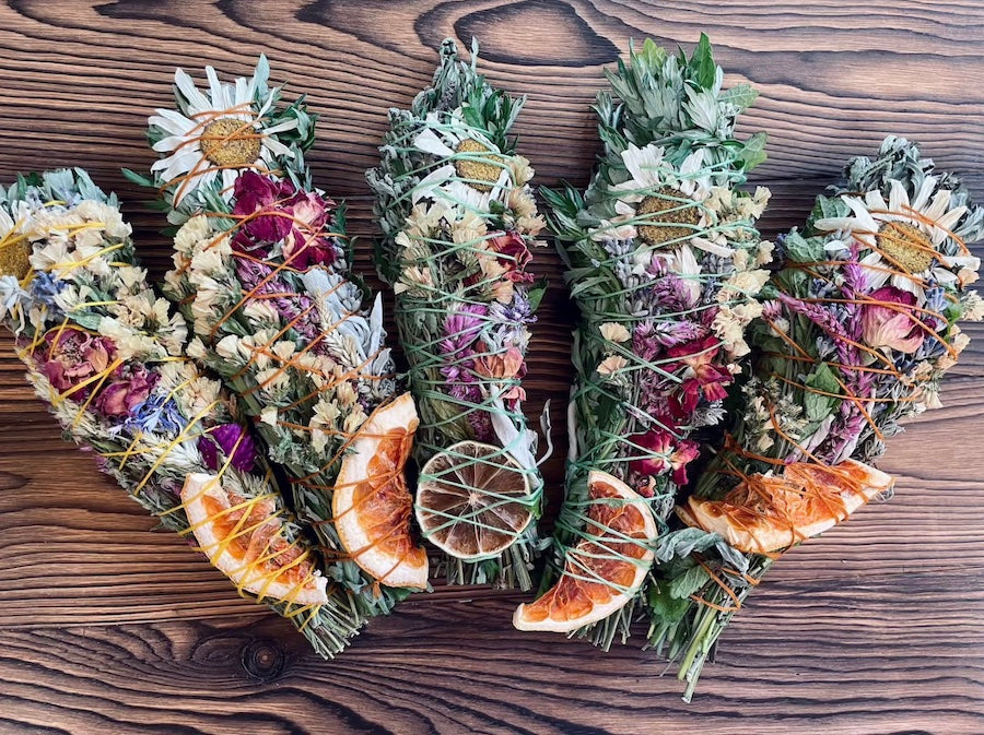 Herb Smudge Bundles, Floral Smudge Bundles, Smudge, & Smudging Bundles