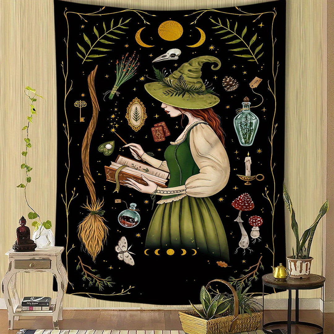 Green Witch Tapestry | Green Witch Creations