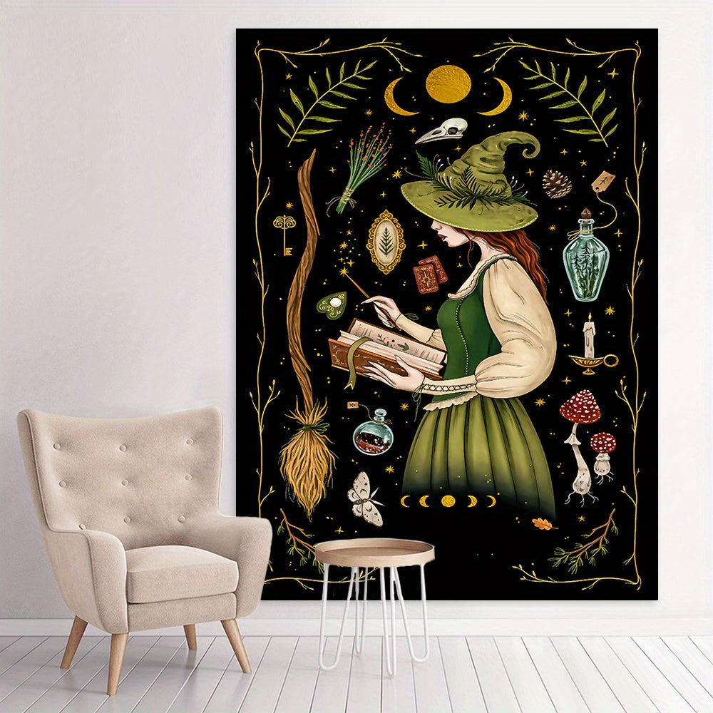 Green Witch Tapestry | Green Witch Creations