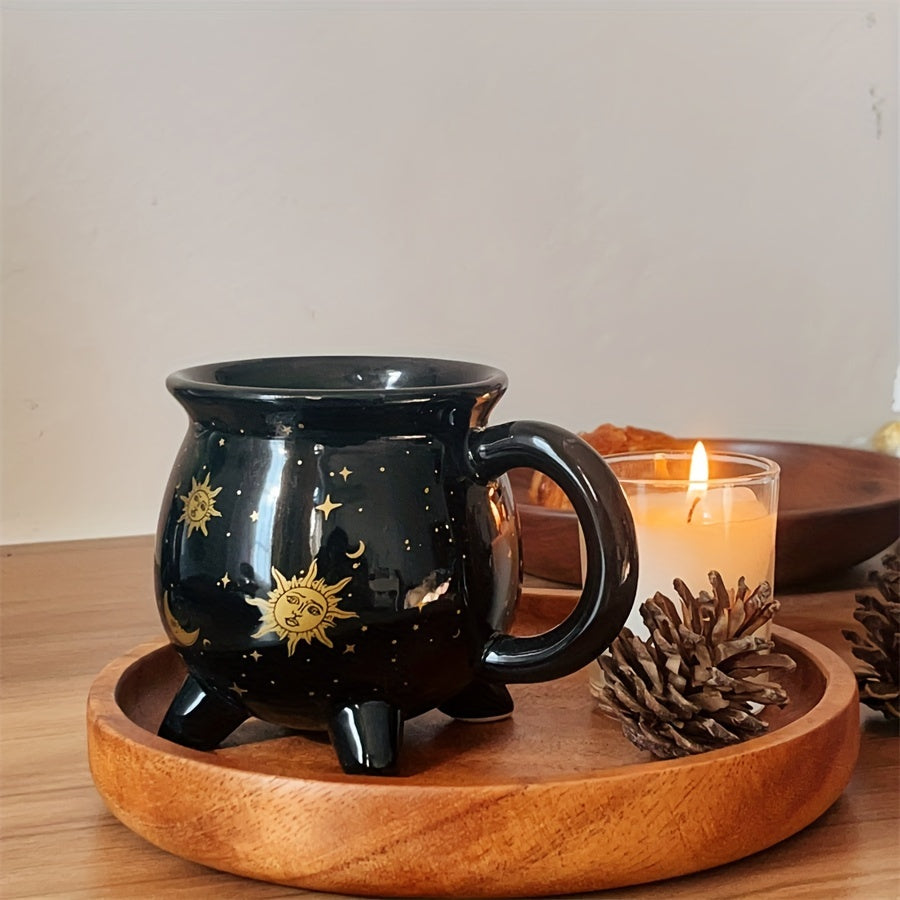 Sun & Moon Cauldron Coffee Mug | Green Witch Creations