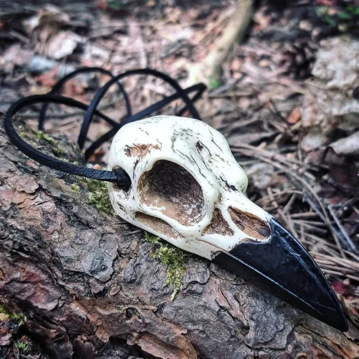 Raven Skull Necklace For Sale Online | Green Witch Creations