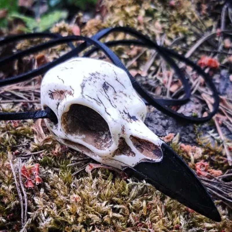 Raven Skull Necklace For Sale Online | Green Witch Creations