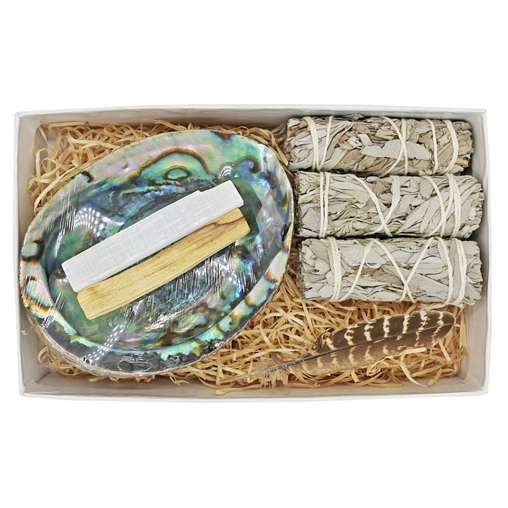 Abalone Shell Smudge Cleansing Kit