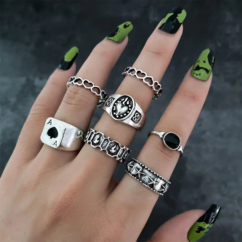 Ace Card Ring Set