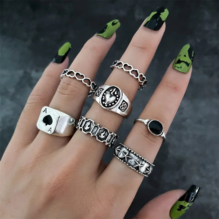 Ace Card Ring Set