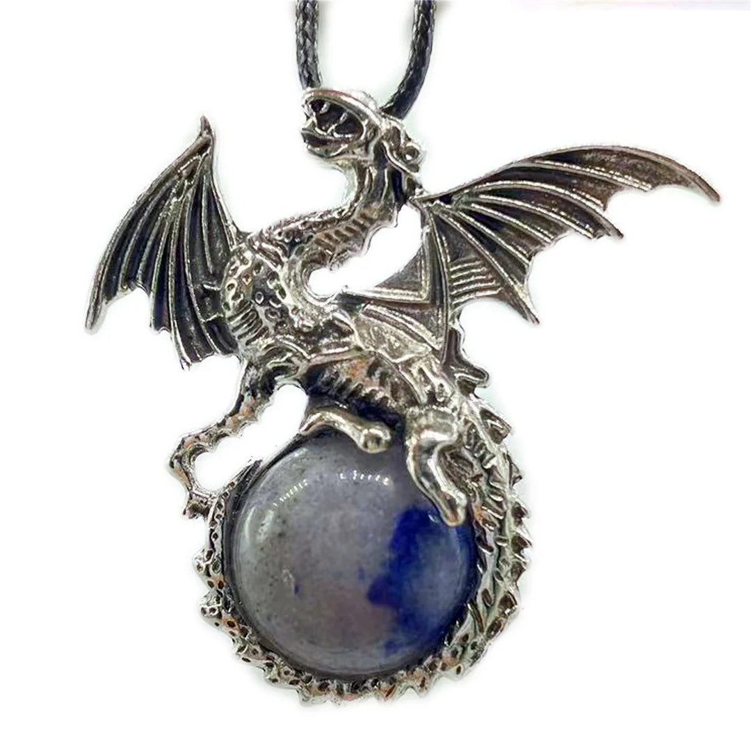 Agate Crystal Dragon Necklaces