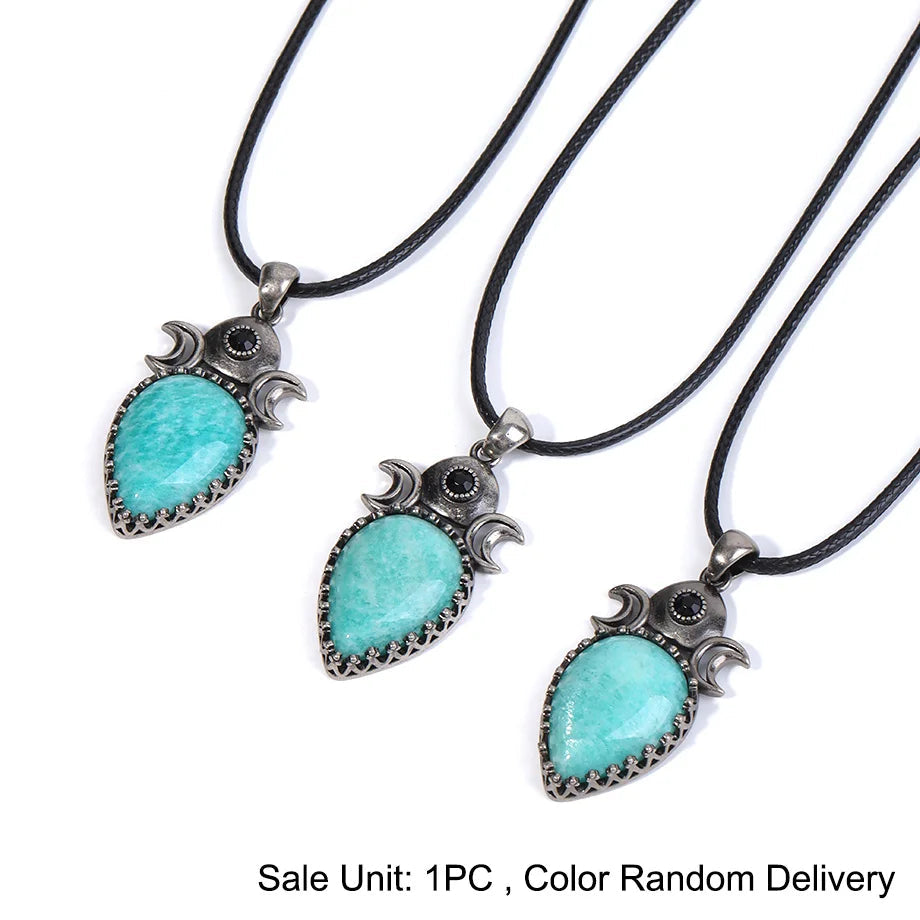 Amazonite Triple Moon Necklaces