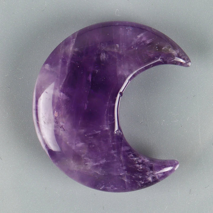 Amethyst Crystal Moon Shape