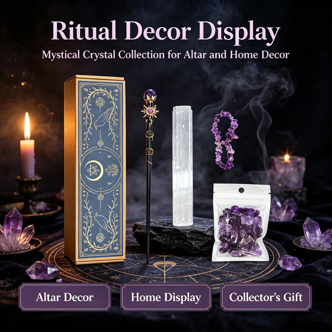 Amethyst Crystal Wand Kit