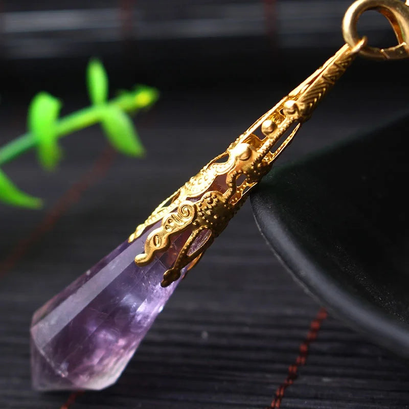 Amethyst Gold Pendulum
