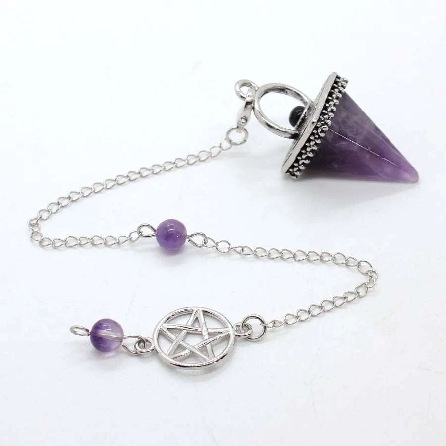 Amethyst Pentacle Pyramid Pendulums