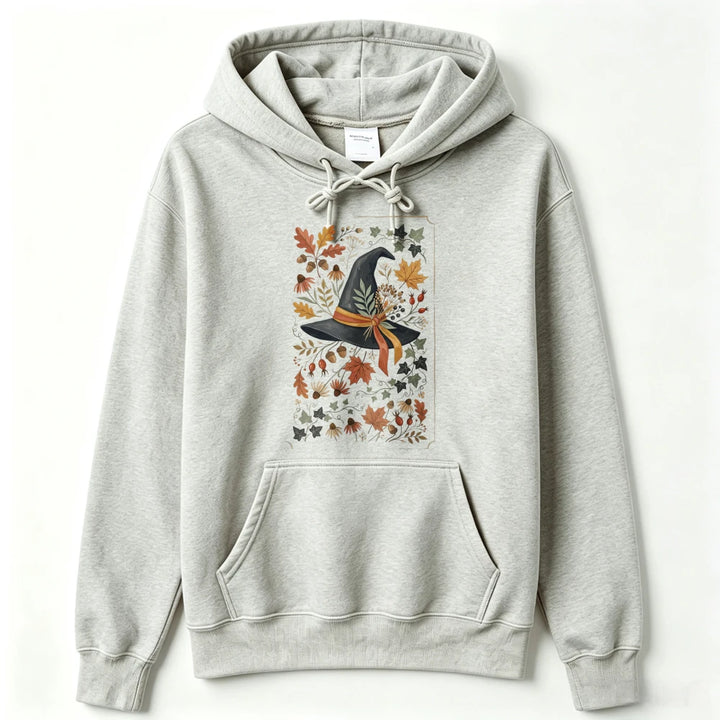 Autumn Witch Hat Hoodie - Gray