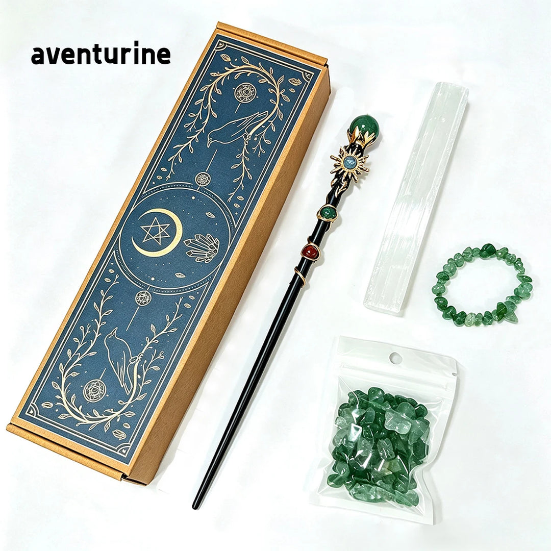 Aventurine Crystal Wand Kit