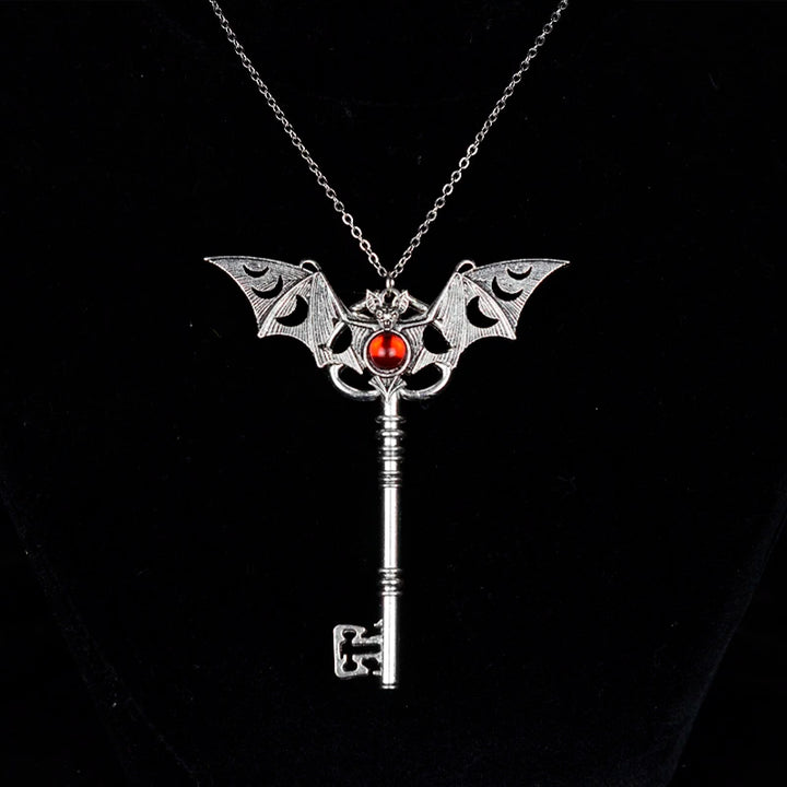 Bat Key Necklace
