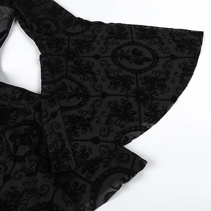 Bell Sleeve Gothic Dress