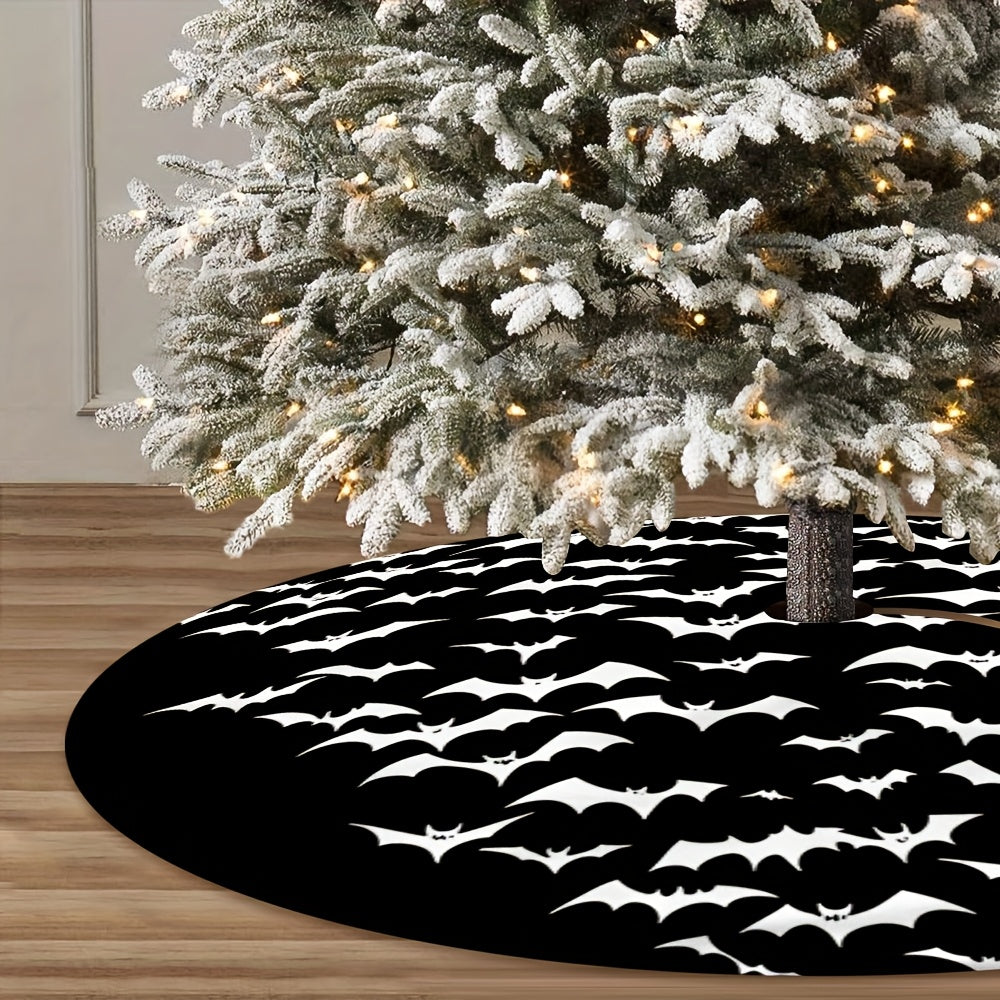 Black Bat Christmas Tree Skirt