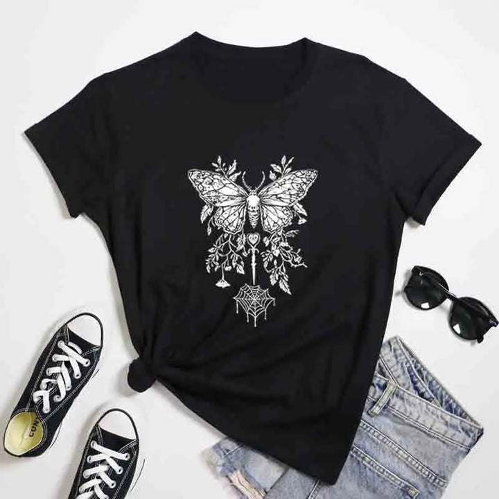 Black Death Moth T-Shirt