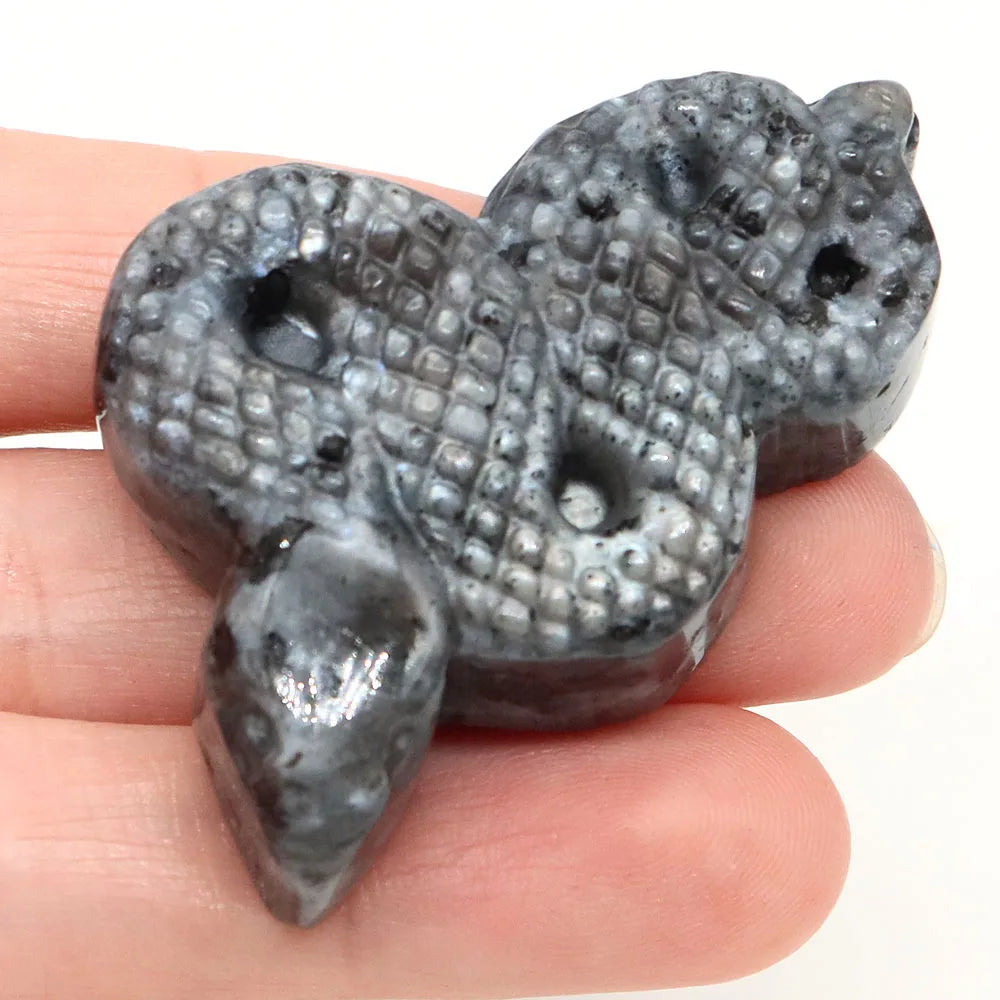 Black Labradorite Crystal Snake