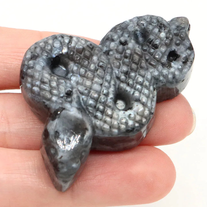 Black Labradorite Crystal Snake