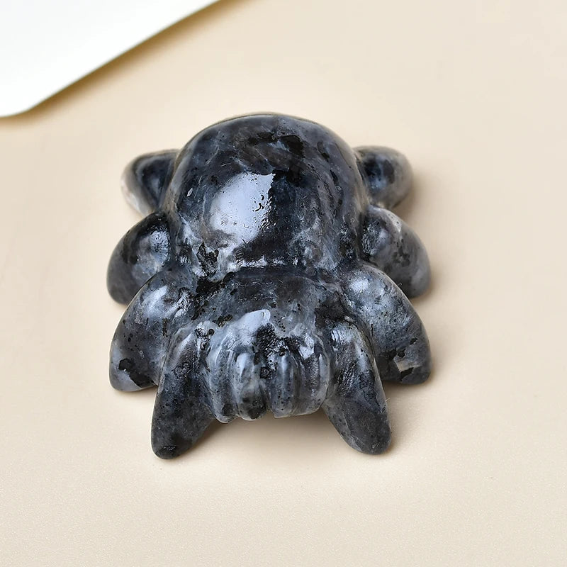 Black Labradorite Crystal Spider