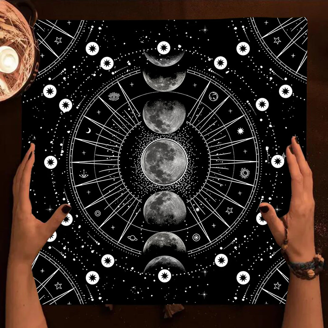 Black Moon Phase Cloth