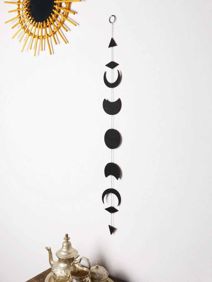 Black Moon Phase Wall Hanger