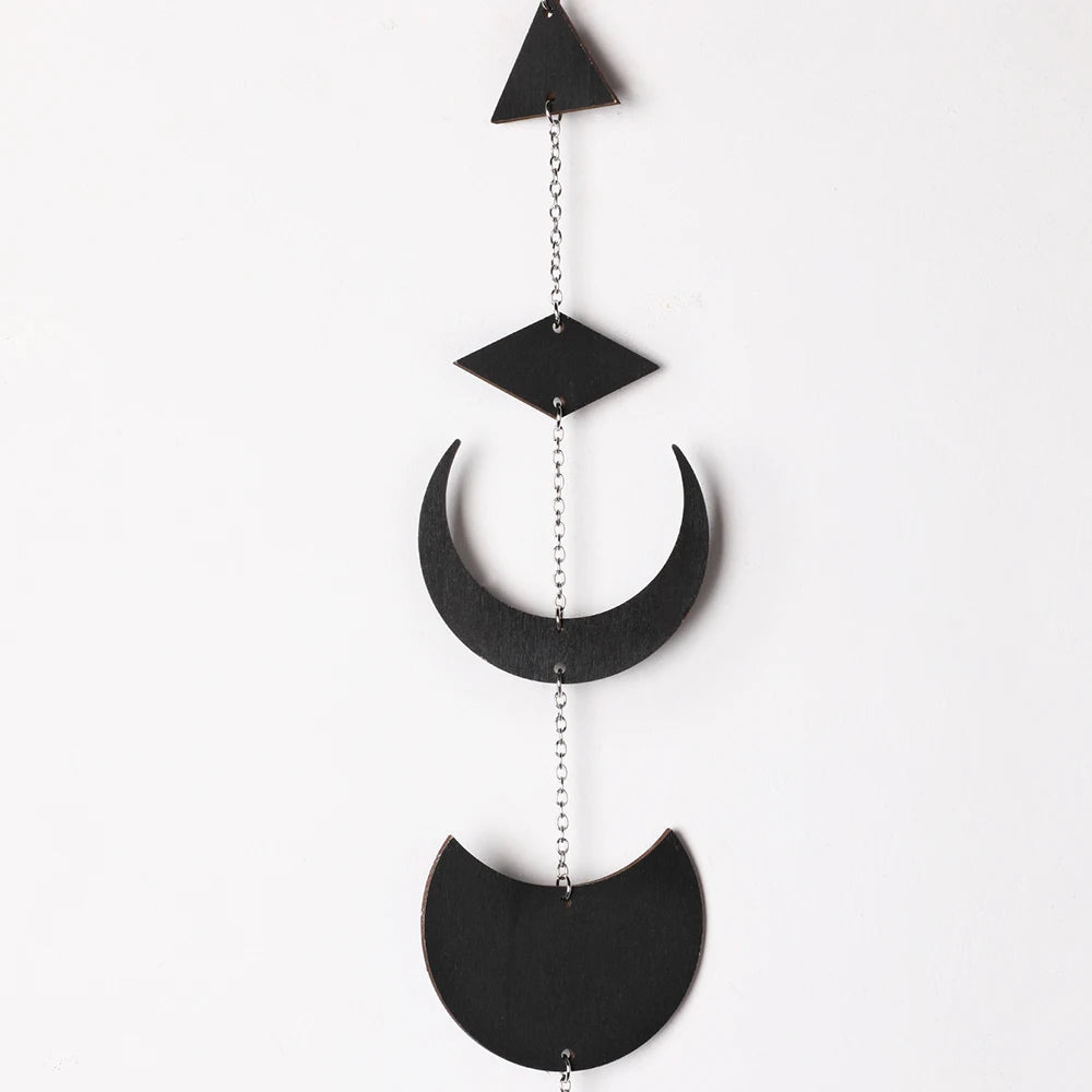 Black Moon Phase Wall Hanger