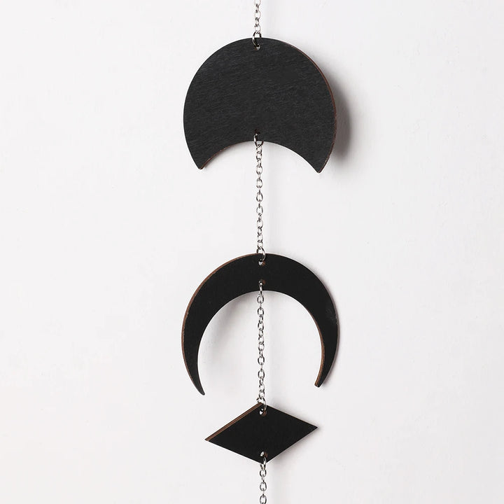 Black Moon Phase Wall Hanger