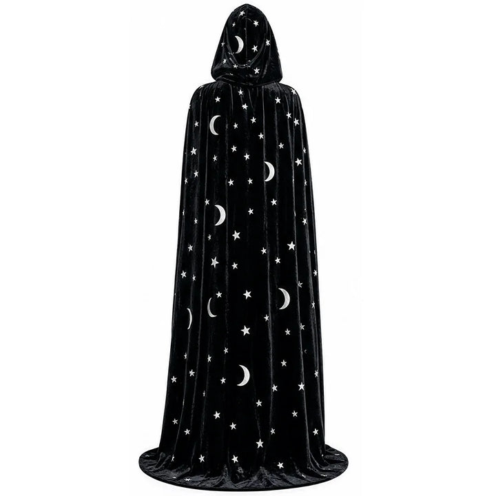 Black Moon Star Witch Cloak