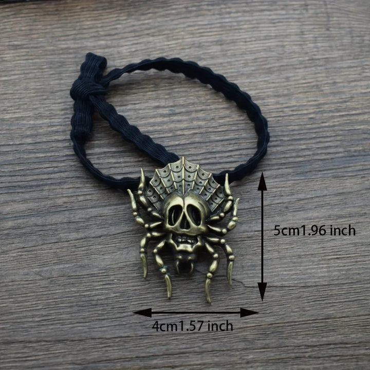 Black Skull Spider Hair Accessory
