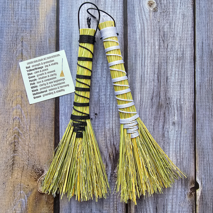 Black and White Witch Brooms