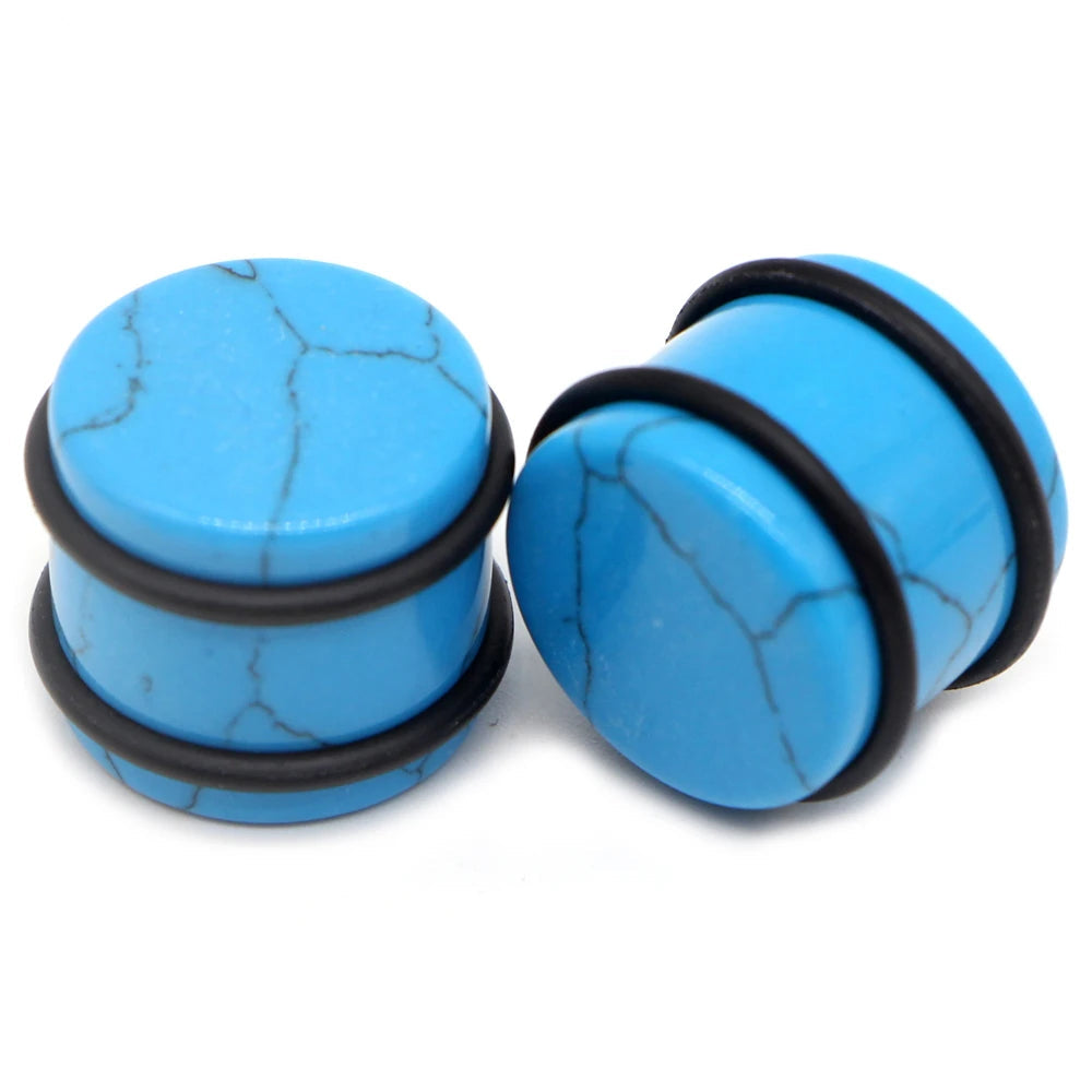 Blue Howlite Circular Gauges