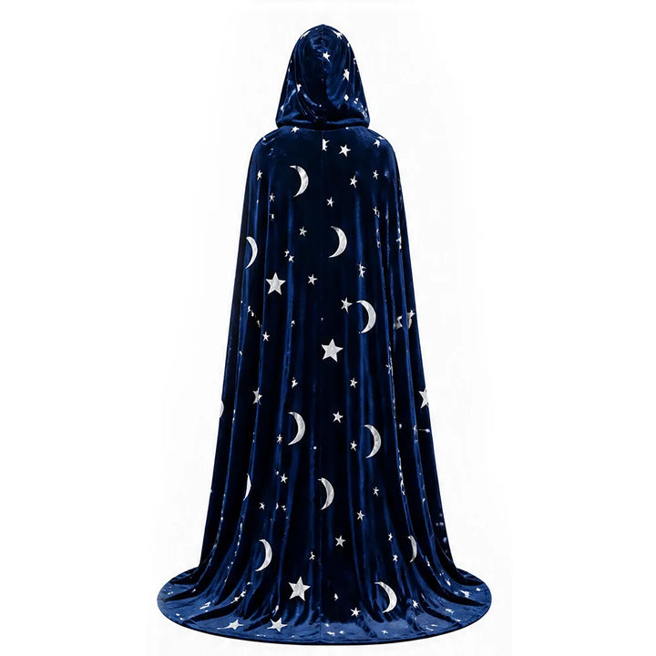 Blue Moon Star Witch Velvet Cloak