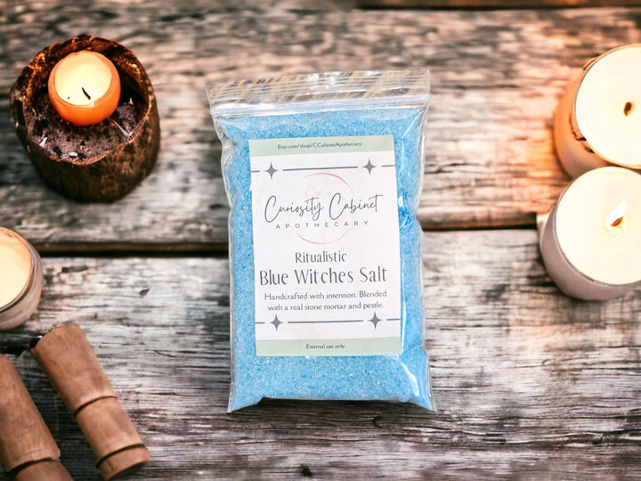 Blue Witches Salt For Witchcraft