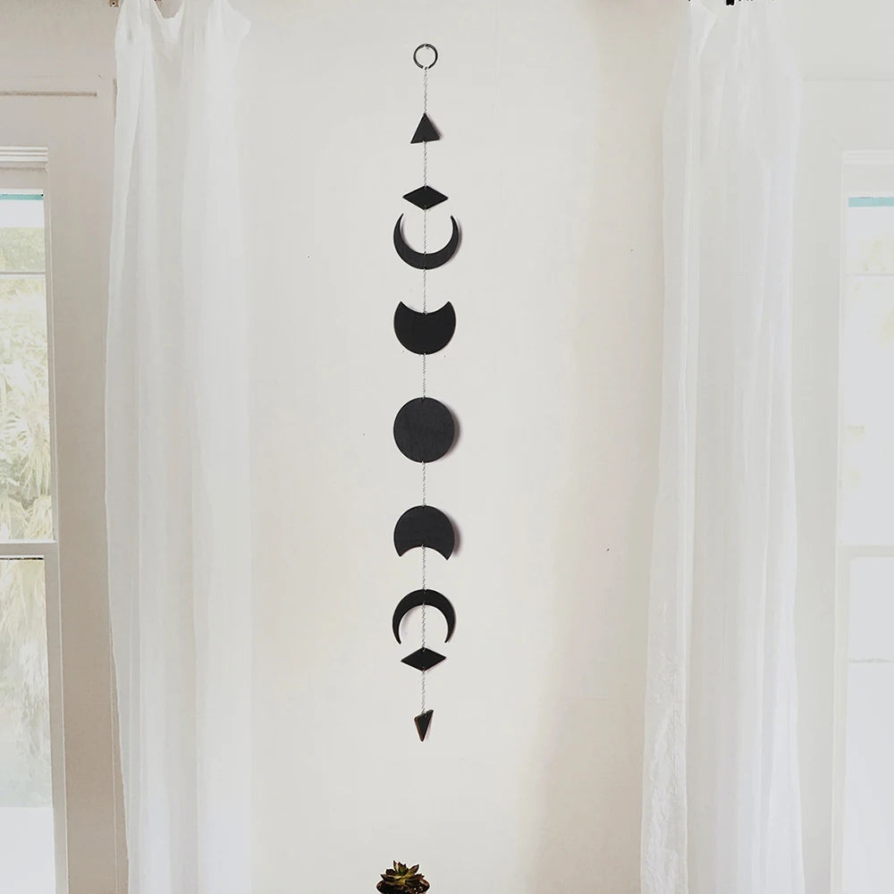 Boho Black Moon Wall Hanger