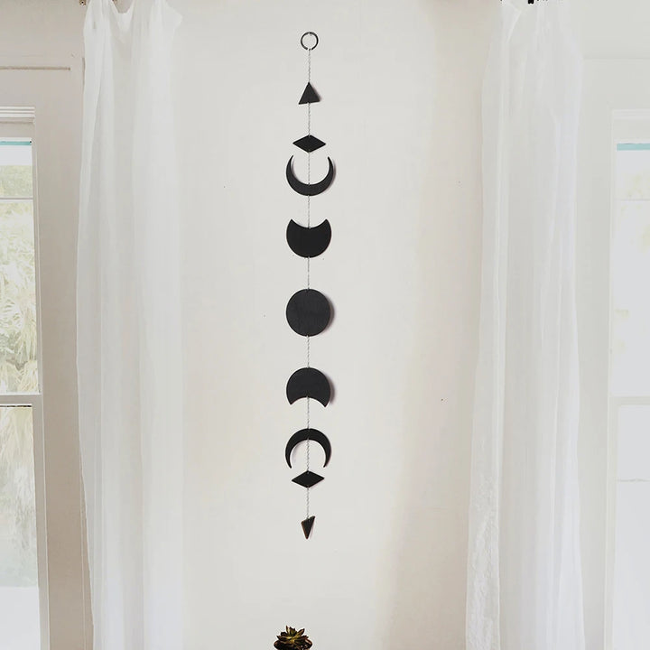 Boho Black Moon Wall Hanger