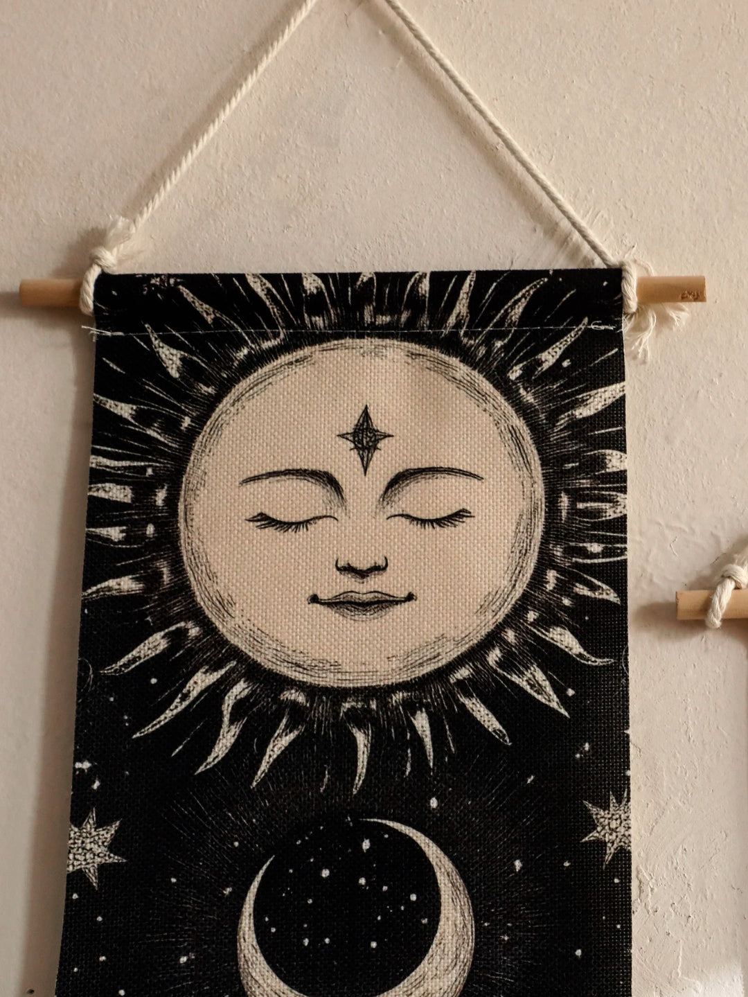Boho Celestial Tapestry Banner